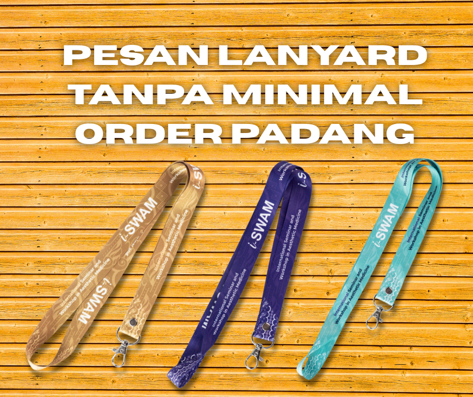 Pesan lanyard tanpa minimal order Padang